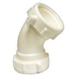 1-1/2 in. Slip-Joint Straight PVC 45 Degree Elbow