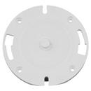 White PVC DWV Closet Flange with Knockout 