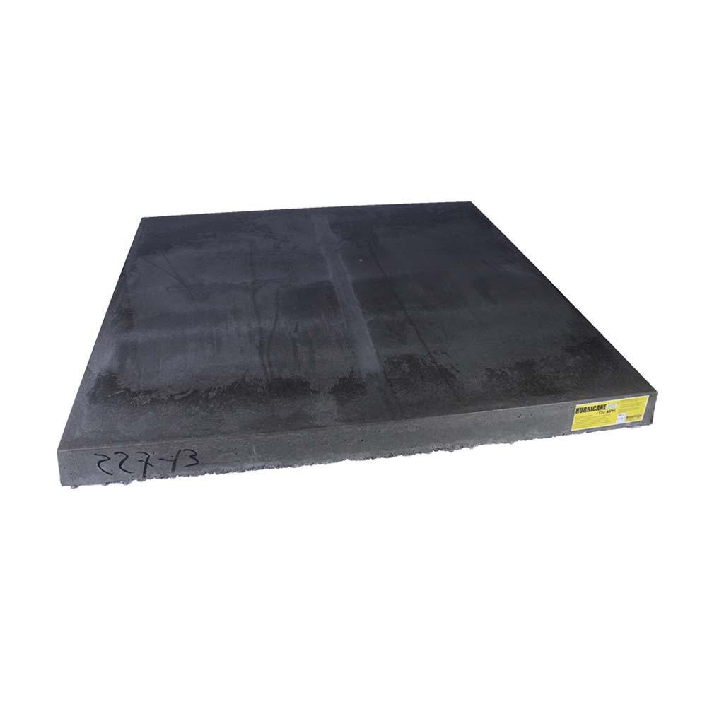 DiversiTech&reg; Grey 55 x 4 in. Equipment Pad Concrete and Plastic 