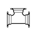 Mechanical Joint Ductile Iron C153 Short Body  Reducing Tee (Less Accessories) 