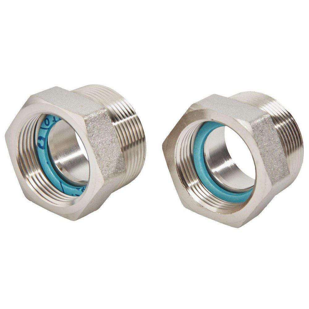 Watts Nickel Plated Hydronic Manifold Adapter Bushing 1-1/2 in. 