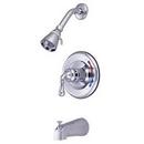 Pressure Balancing Shower Valve with Stops in Polished Chrome