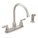 Two Handle Kitchen Faucet with Side Spray in Spot Resist™ Stainless