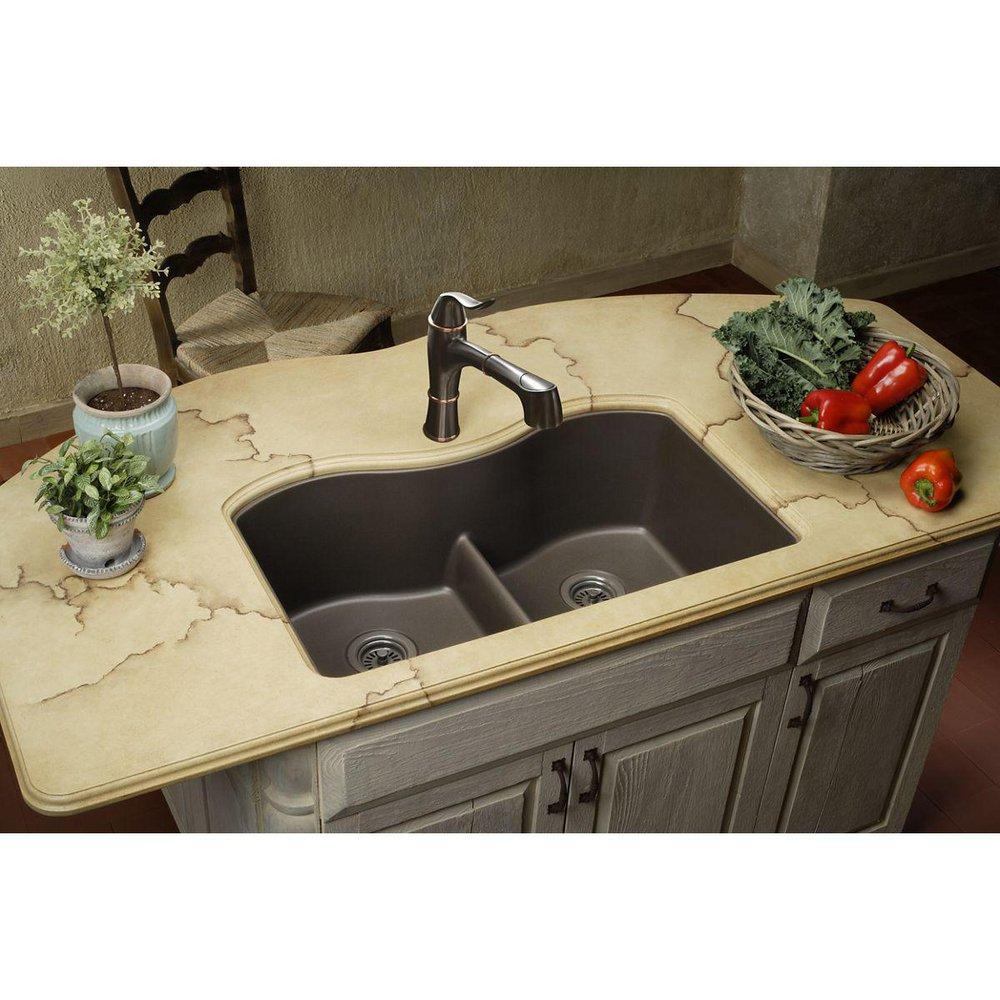 Elkay Oil Rubbed Bronze 2.2 gpm 1-Hole Single Lever Handle Pull-Out Kitchen Faucet 