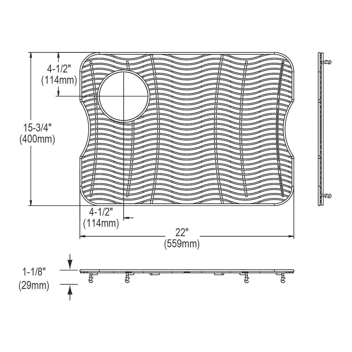 Elkay Stainless Steel Bottom Grid 
