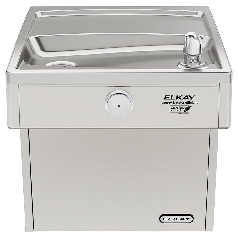 Elkay Stainless Steel 20-5/8 in. 8 gph Wall Mount Filtered Vandal Resistant Single Green ADA Cooler 