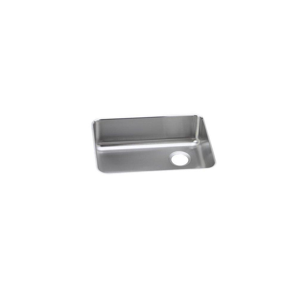 Elkay Lustrous Satin 25-1/2 x 19-1/4 in. No Hole Stainless Steel Single Bowl Undermount Kitchen Sink 