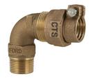 1 in. MIPS x Pack Joint Brass Water Service 90 Degree Bend
