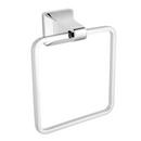Rectangular Closed Towel Ring in Polished Chrome