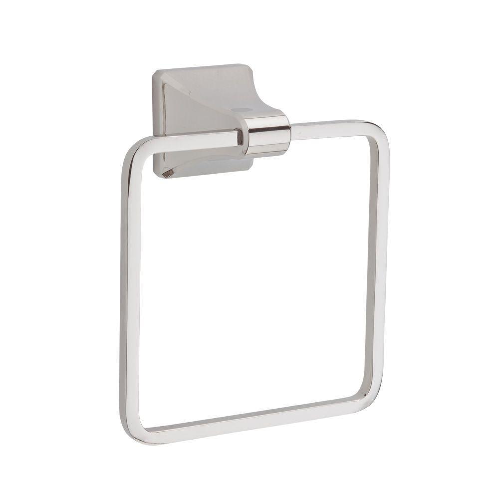 Pfister Polished Nickel Rectangular Closed Towel Ring 