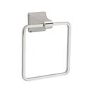 Rectangular Closed Towel Ring in Polished Nickel