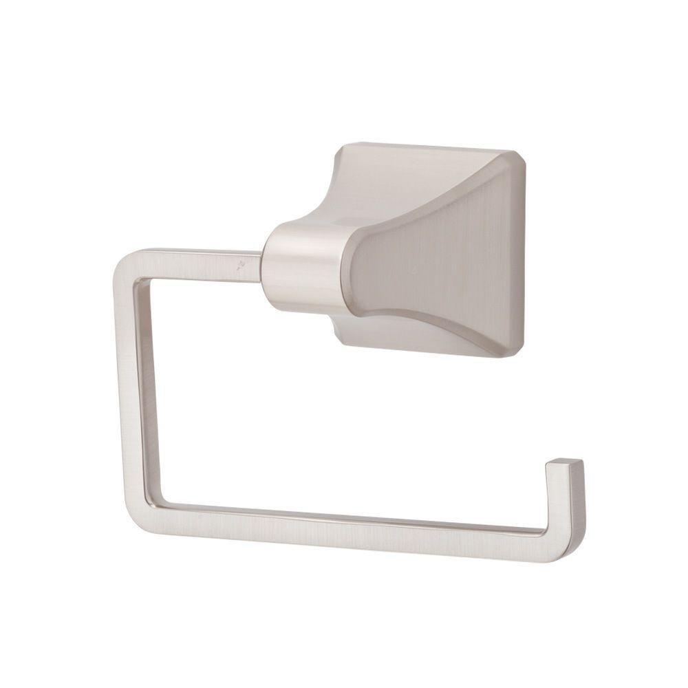 Pfister Brushed Nickel Concealed Mount and Wall Mount Toilet Tissue Holder 