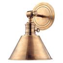 75W 1-Light Wall Sconce in Aged Brass