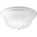 Progress Lighting White 75W 2-Light 120V Medium Incandescent Ceiling Light 
