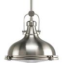 Progress Lighting Brushed Nickel 1 Light 100W Mini Pendant 