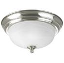 Progress Lighting Brushed Nickel 60W 1-Light 120V Flushmount Ceiling Fixture 