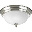 Progress Lighting Brushed Nickel 60W 1-Light 120V Flushmount Ceiling Fixture 