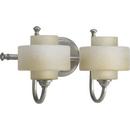 Progress Lighting Silver Ridge 60W 2-Light Bath Bracket 