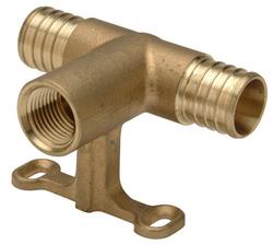 1 x 3/4 x 3/4 in. Brass Sprinkler Tee