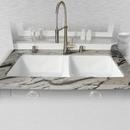 No-Hole Cast Iron Service Sink in White