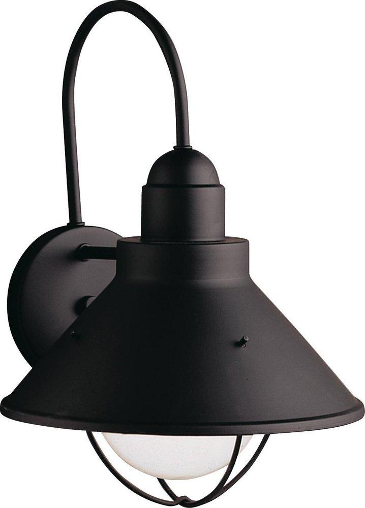 Kichler Lighting Black 150W 1-Light Outdoor Wall Light 