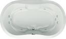 Hydro Systems Biscuit 66 x 44 in. Combo Drop-In Bathtub with Center Drain 