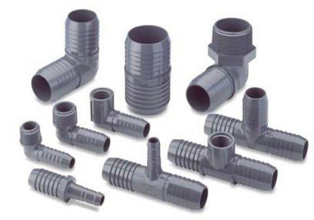 Grey Threaded MPT PVC Adapter 