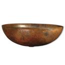 17-1/4 x 13-1/4 in. Oval Vessel Mount Bathroom Sink in Tempered Copper