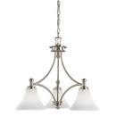 Kichler Lighting Brushed Nickel 20-1/2 in. 100 W 3-Light Medium Chandelier 