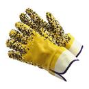 One Size Fits All Cotton Glove with Cuff in Bright Yellow