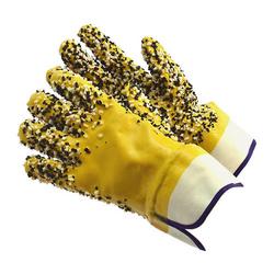 One Size Fits All Cotton Glove with Cuff in Bright Yellow