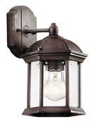11 in. 100W 1-Light Medium Base Lantern in Tannery Bronze