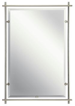 26 x 38 in. Mirror in Brushed Nickel