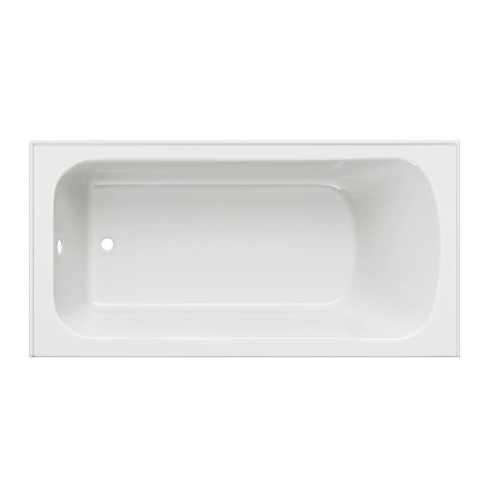 PROFLO® White 59-3/4 x 30-1/4 in. Soaker Alcove Bathtub with Left Drain 