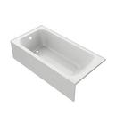 PROFLO® White 59-3/4 x 30-1/4 in. Soaker Alcove Bathtub with Left Drain 