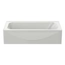 PROFLO&reg; White 59-3/4 x 30-1/4 in. Soaker Alcove Bathtub with Left Drain 