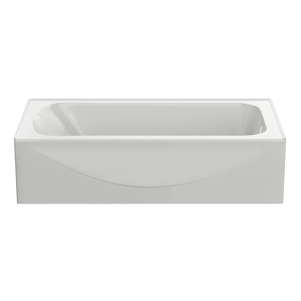 PROFLO&reg; White 59-3/4 x 30-1/4 in. Soaker Alcove Bathtub with Right Drain 