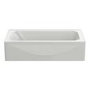 PROFLO&reg; White 59-3/4 x 30-1/4 in. Soaker Alcove Bathtub with Right Drain 