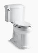 KOHLER White 1.28 gpf Elongated Floor Mount Two Piece Toilet 