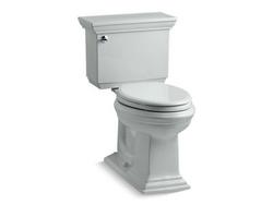 1.28 gpf Elongated Two Piece Toilet in Ice Grey