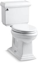KOHLER White 1.28 gpf Elongated Floor Mount Two Piece Toilet 