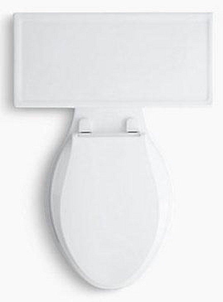 KOHLER White 1.28 gpf Elongated Floor Mount Two Piece Toilet 