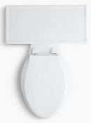 KOHLER White 1.28 gpf Elongated Floor Mount Two Piece Toilet 