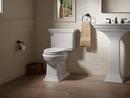 KOHLER White 1.28 gpf Elongated Floor Mount Two Piece Toilet 