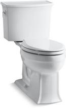 KOHLER White 1.28 gpf Elongated Floor Mount Two Piece Toilet 