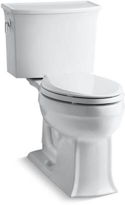 1.28 gpf Elongated Two Piece Toilet in White