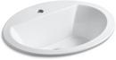 KOHLER White Drop-in Basin 