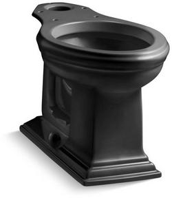 Elongated Toilet Bowl in Black Black&trade;