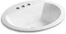 KOHLER White Drop-in Basin 