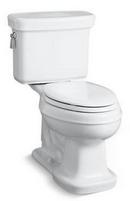 KOHLER White 1.28 gpf Elongated Toilet 